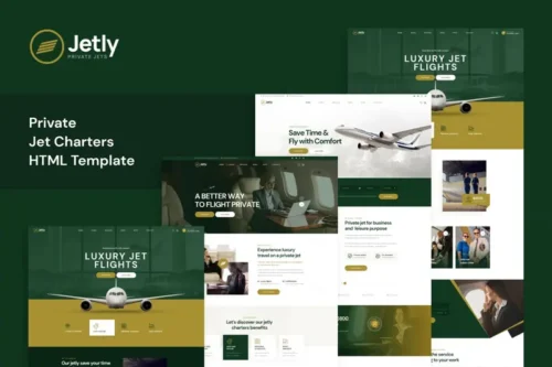 Mua Jetly - Private Jet Charters HTML Template giá rẻ