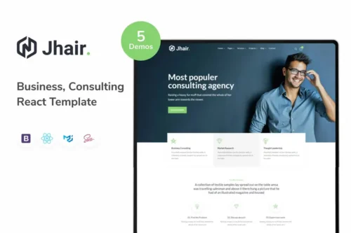 Mua Jhair - Business, Consulting React Template giá rẻ