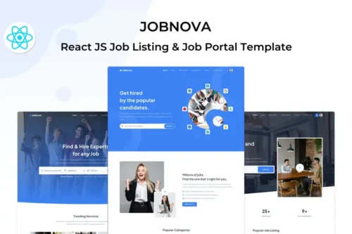Mua Jobnova - React Js Job Board, Job listing Template giá rẻ