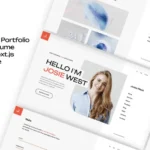 Josie – Personal Portfolio Resume React Template