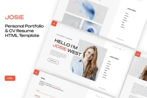Mua Josie - Personal Portfolio Template giá rẻ