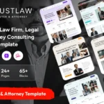 Justlaw -Law firm, Legal & Attorney HTML Template