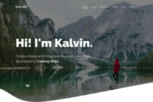 Mua Kalvin - Personal Portfolio Template giá rẻ