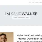 Kane – Personal Portfolio React Template