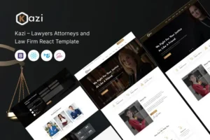 Mua Kazi – Lawyer Attorney and Law Firm React Template giá rẻ