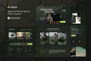 Mua Keen - Digital Marketing Agency HTML Template giá rẻ