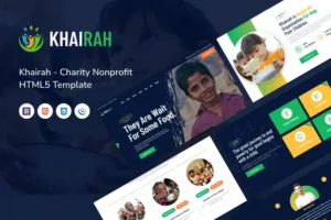 Mua Khairah - Charity Nonprofit HTML5 Template giá rẻ