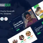 Khairah – Charity Nonprofit React+HTML Template