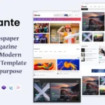 Kiante – Newspaper Magazine Blog Html 5 Template