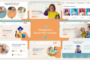 Mua Kidsa - Kindergarten & School HTML5 Template giá rẻ
