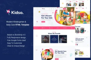 Mua Kidso - Modern Kindergarten HTML Template giá rẻ