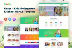 Mua Kinter — Kids Kindergarten & School HTML5 Template giá rẻ