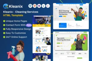 Mua Kleanix - Cleaning Service HTML Template giá rẻ