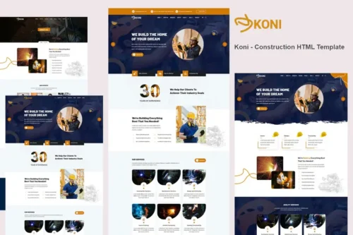 Mua Koni - Construction HTML Template giá rẻ
