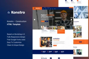 Mua Konstro - Construction HTML Template giá rẻ