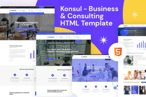 Mua Konsul - Business & Consulting HTML Template giá rẻ