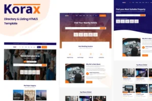 Mua Korax- Directory & Listing HTML5 Template giá rẻ