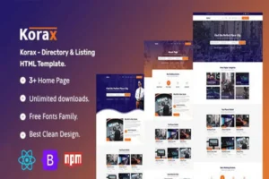 Mua Korax- Directory & Listing React Template giá rẻ