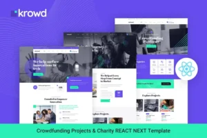 Mua Krowd - Crowdfunding & Charity React Next Template giá rẻ