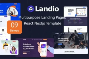 Mua Landio - Multipurpose Landing Page React Template giá rẻ