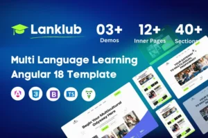Mua Lanklub - Multi Language Learning Angular Template giá rẻ