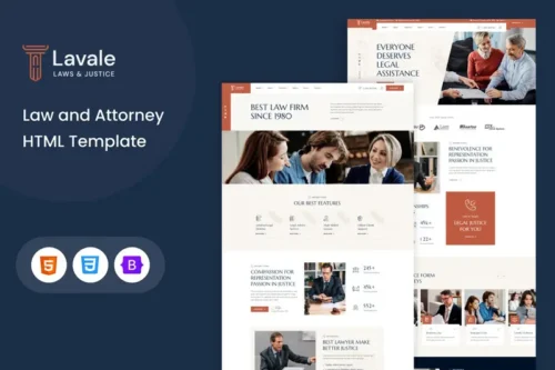 Mua Lavale | Law and Attorney HTML Template giá rẻ