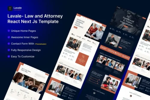 Mua Lavale | Law and Attorney React Next Js Template giá rẻ