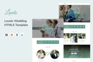 Mua Lavelo - Wedding HTML5 Template giá rẻ