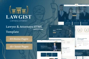 Mua Lawgist – Attorney & Lawyers HTML Template giá rẻ