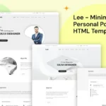 Lee – Minimal Personal Portfolio HTML Template