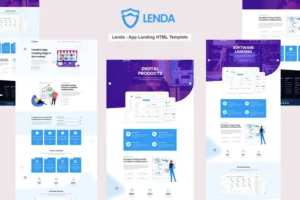 Mua Lenda – App Landing HTML Template giá rẻ