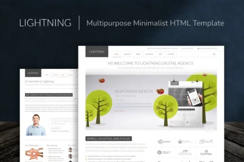 Mua Lightning - Multipurpose Minimalist HTML Template giá rẻ