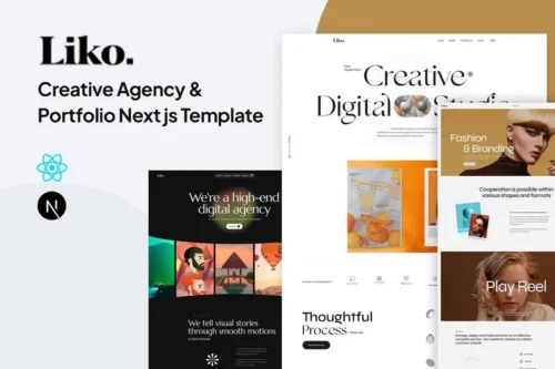 Mua Liko - Creative Agency Portfolio Next js Template giá rẻ