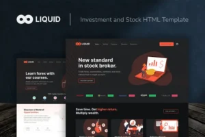 Mua Liquid - Investment and Stock HTML Template giá rẻ