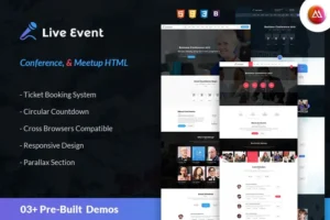 Mua Live Event - Conference & Meetup HTML Template giá rẻ