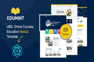 Mua LMS, Online Courses, Education NextJs Template giá rẻ