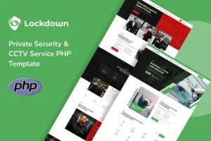 Mua Lockdown - Security & CCTV Service PHP Template giá rẻ
