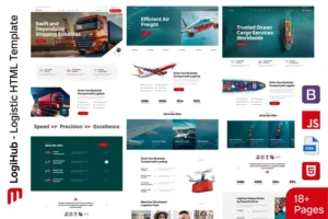Mua LogiHub - Logistic HTML Template giá rẻ