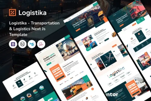 Mua Logistika - Transport & Logistics Next Js Template giá rẻ