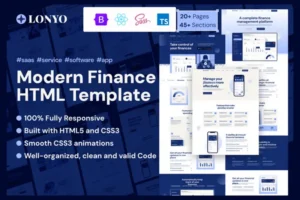 Mua Lonyo - Sass And software React JS Template giá rẻ