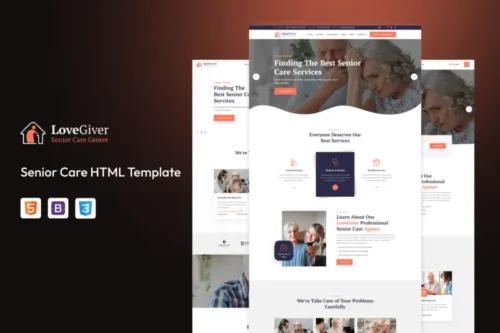 Mua Lovegiver - Senior Care HTML Template giá rẻ