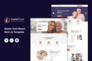 Mua Lovegiver - Senior Care React Next Js Template giá rẻ