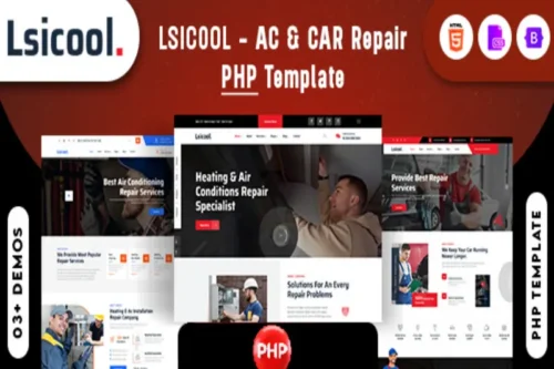 Mua Lsicool- AC & CAR Repair PHP Template giá rẻ