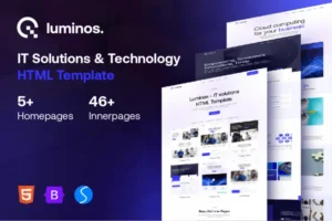 Mua Luminos - IT Solutions & Technology HTML Template giá rẻ