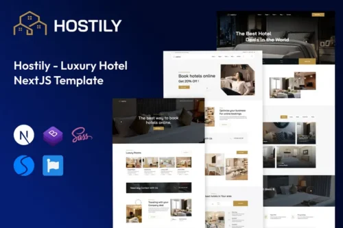 Mua Luxury Hotel React NextJS Template giá rẻ