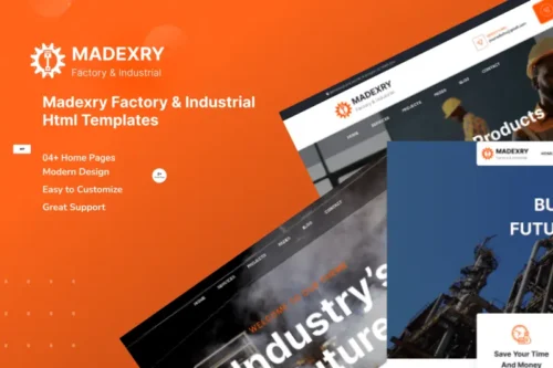 Mua Madexry - Factory & Industrial HTML Template giá rẻ