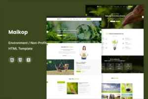 Mua Maikop - Environment / Non-Profit HTML Template giá rẻ