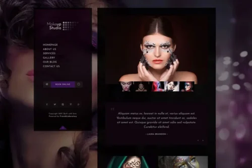 Mua Makeup | Barbershop HTML Template giá rẻ