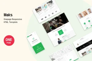 Mua Maks - Onepage Responsive HTML Template giá rẻ