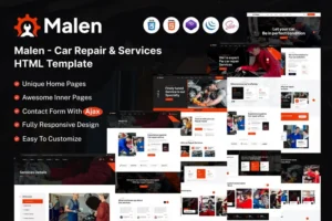 Mua Malen - Car Repair And Services HTML Template giá rẻ